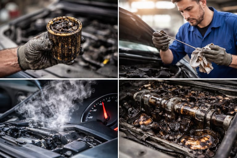 engine oil late change